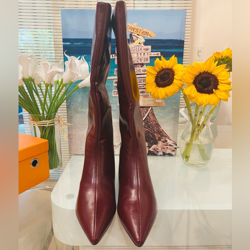 Dream Pairs Wine Heeled Boots